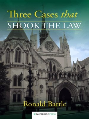 cover image of Three Cases that Shook the Law